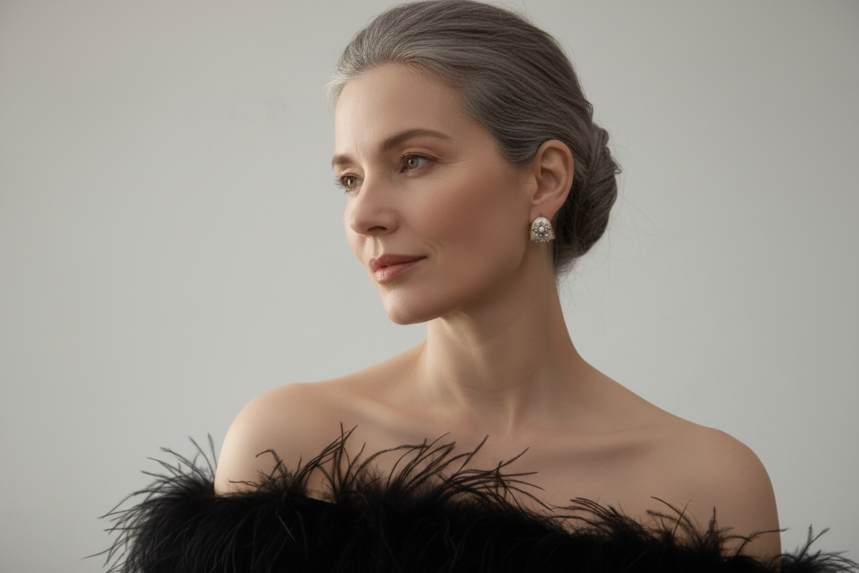 Capri Pearl Hoops