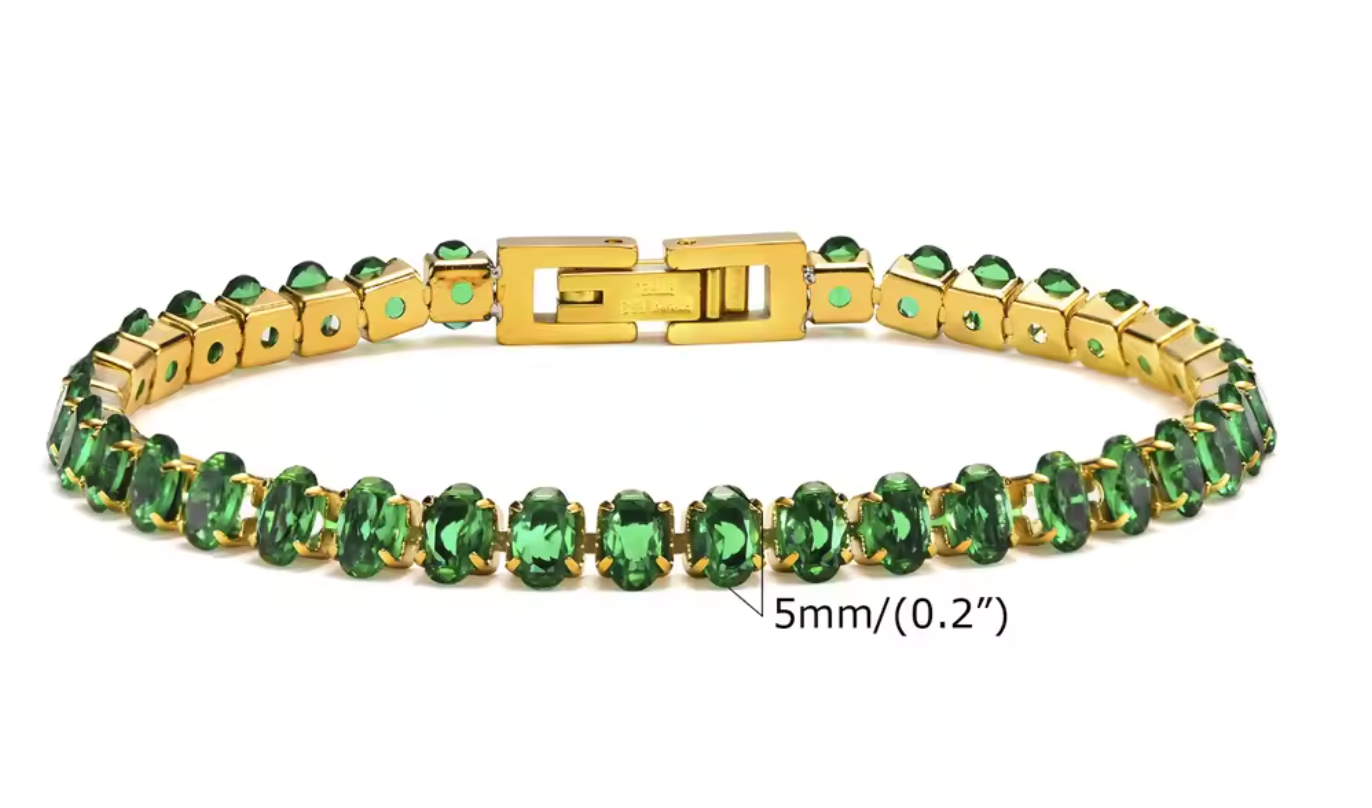 The "Veridian" Collection – Emerald Green & Gold Layering Jewellery