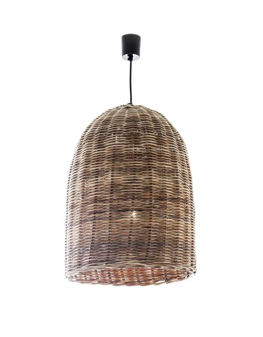 Rattan Bell Pendant Light