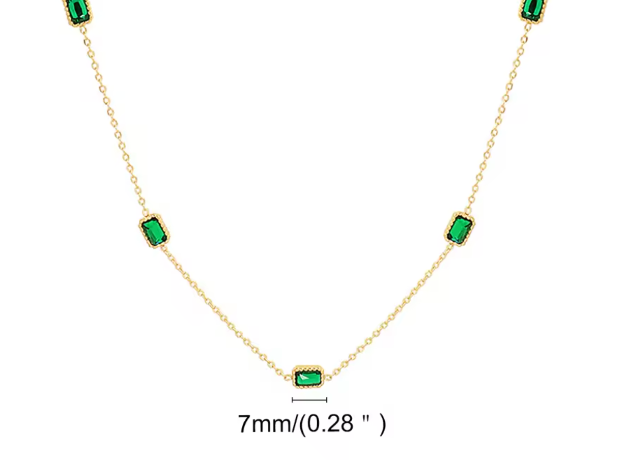 The "Veridian" Collection – Emerald Green & Gold Layering Jewellery