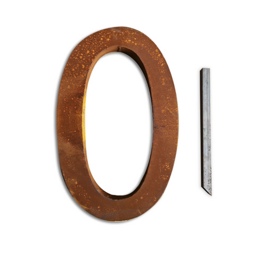 Aged Steel House Numbers { 0 ~ 9 }