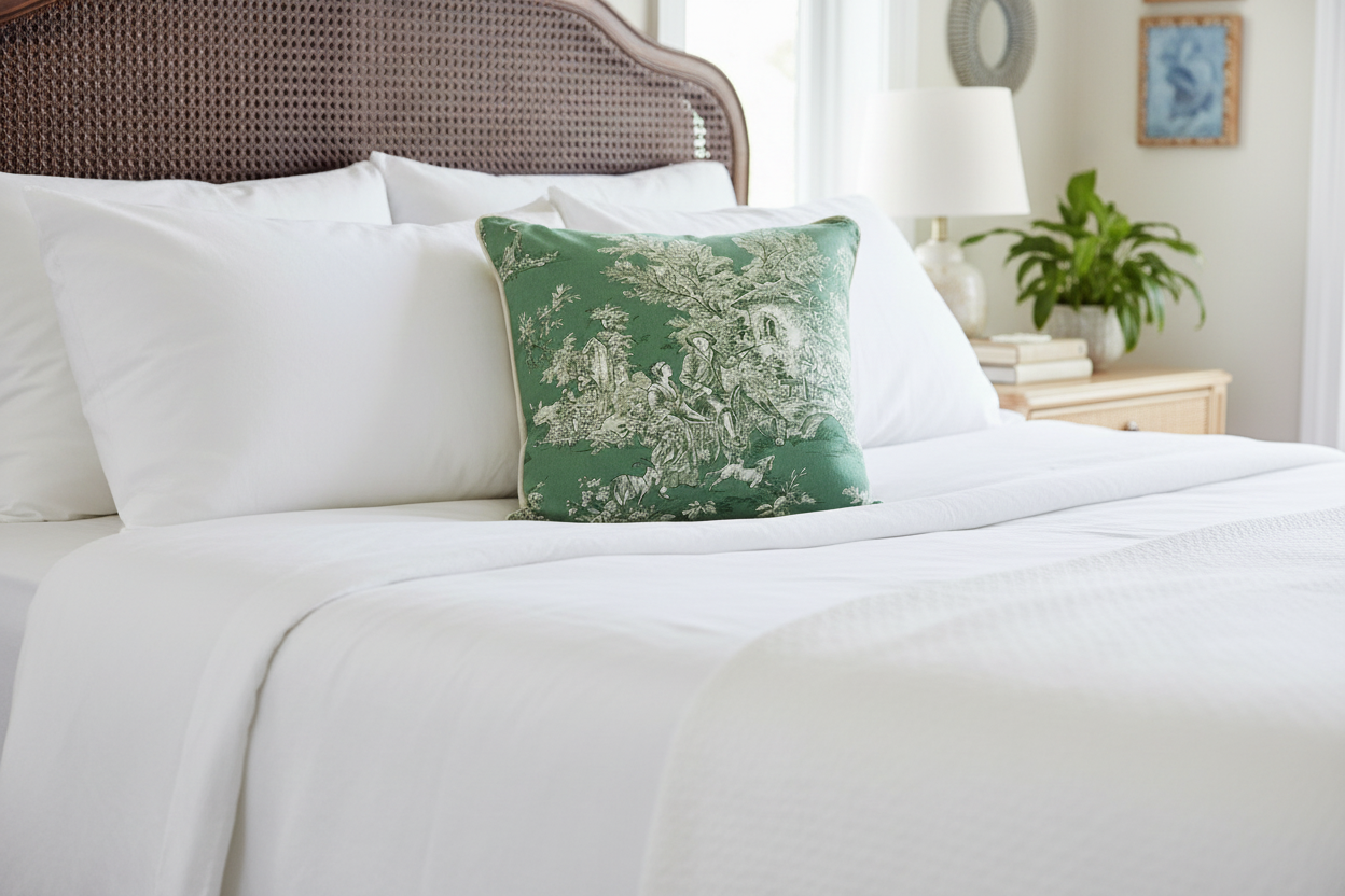 Chinoiserie Cushion Cover ~ Emerald