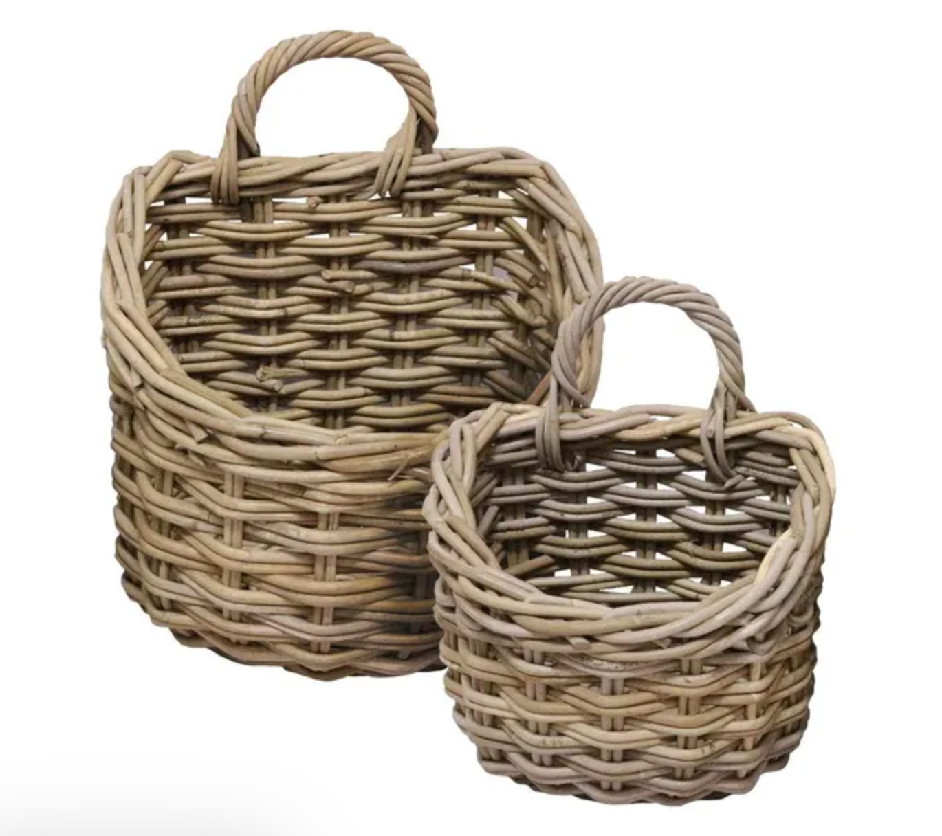 French Wall Hanging Baskets ~ Set of 2