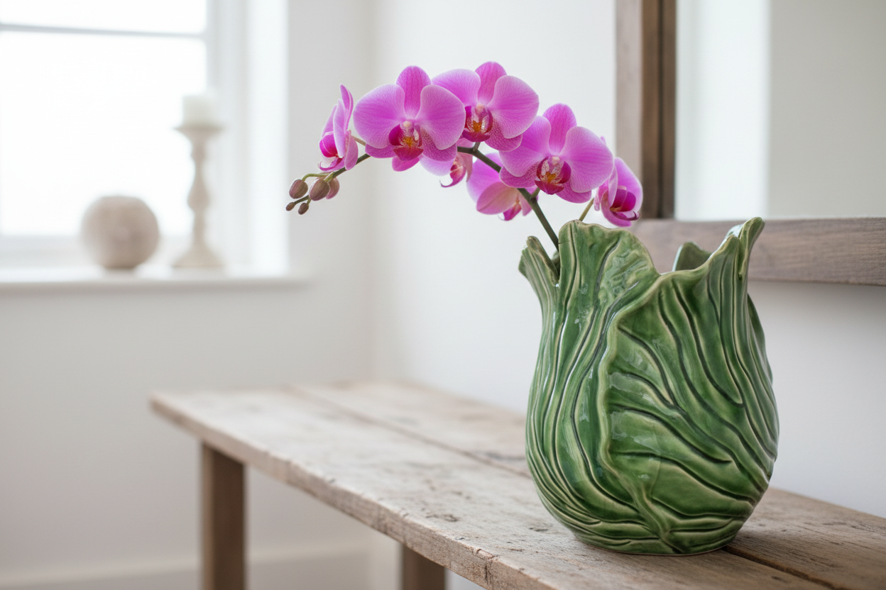 Vert Cabbage Vase ~ Large