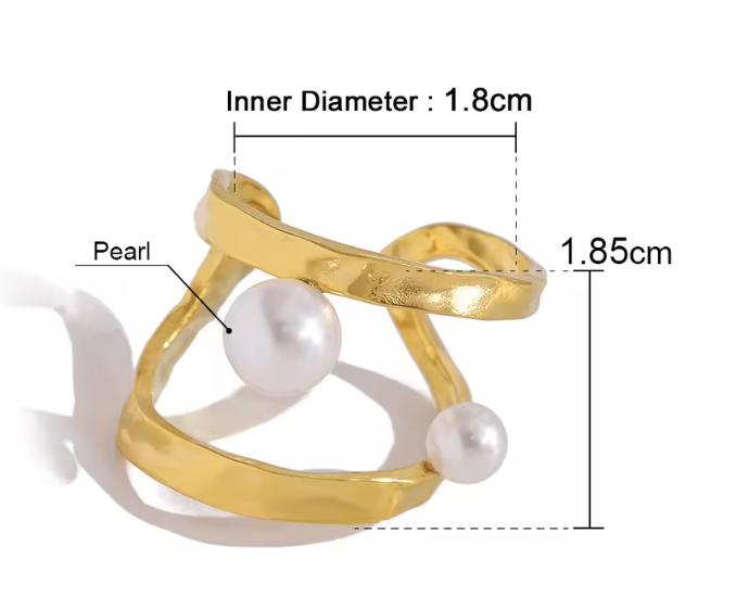 Doppia Perla Ring Set