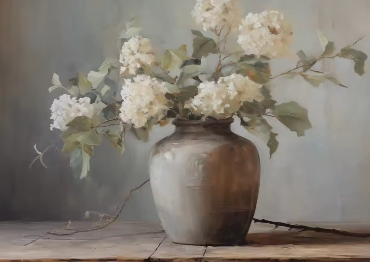 The Antique Floral Series ~ Print on Canvas