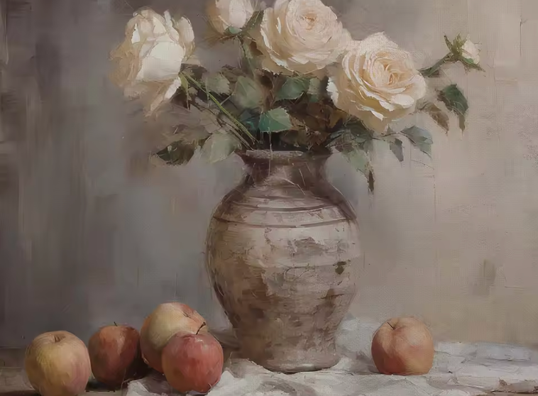 The Antique Floral Series ~ Print on Canvas