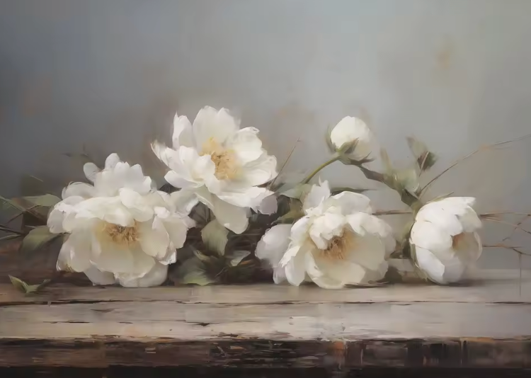 The Antique Floral Series ~ Print on Canvas