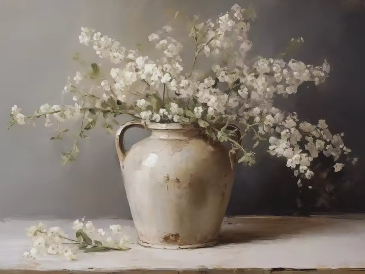 The Antique Floral Series ~ Print on Canvas