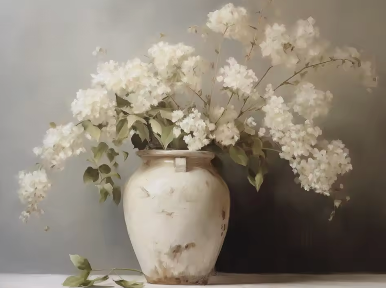The Antique Floral Series ~ Print on Canvas
