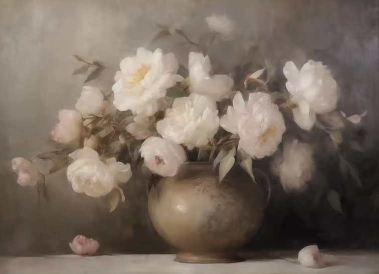 The Antique Floral Series ~ Print on Canvas