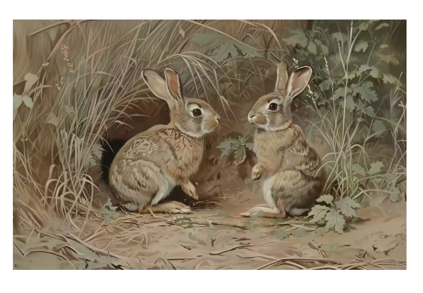 The Bunny Series ~ Print on Canvas