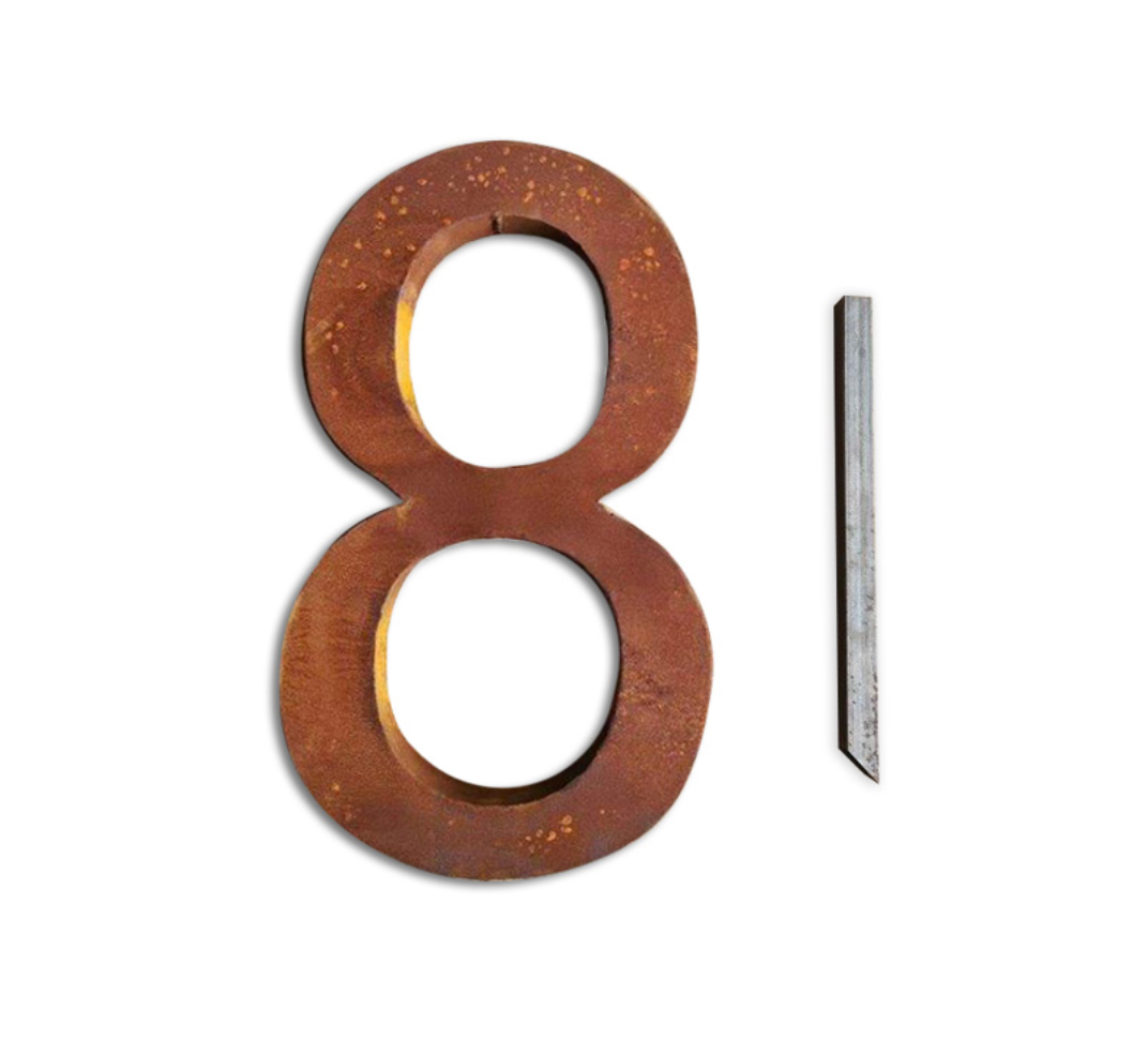 Aged Steel House Numbers { 0 ~ 9 }