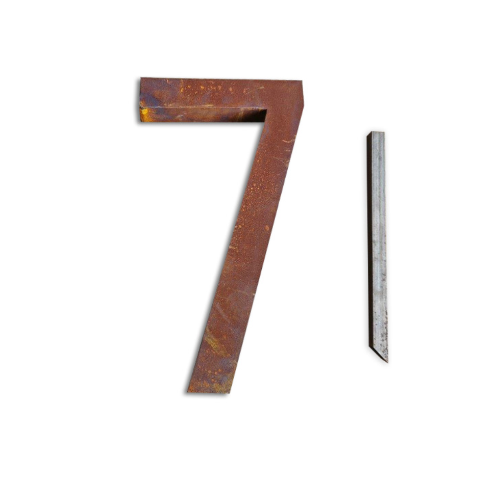 Aged Steel House Numbers { 0 ~ 9 }