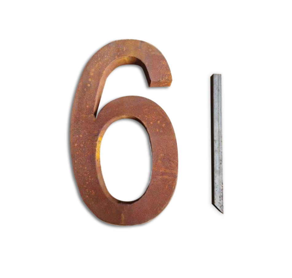 Aged Steel House Numbers { 0 ~ 9 }