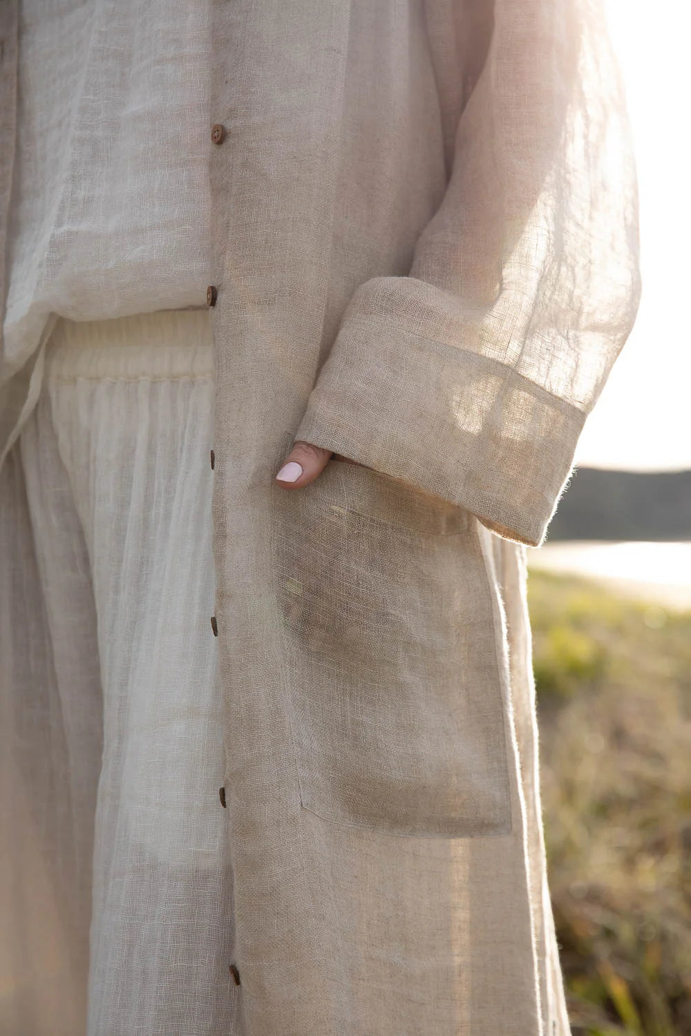Linen Duster Jacket