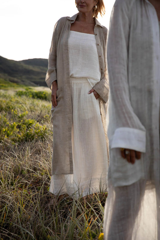 Linen Duster Jacket