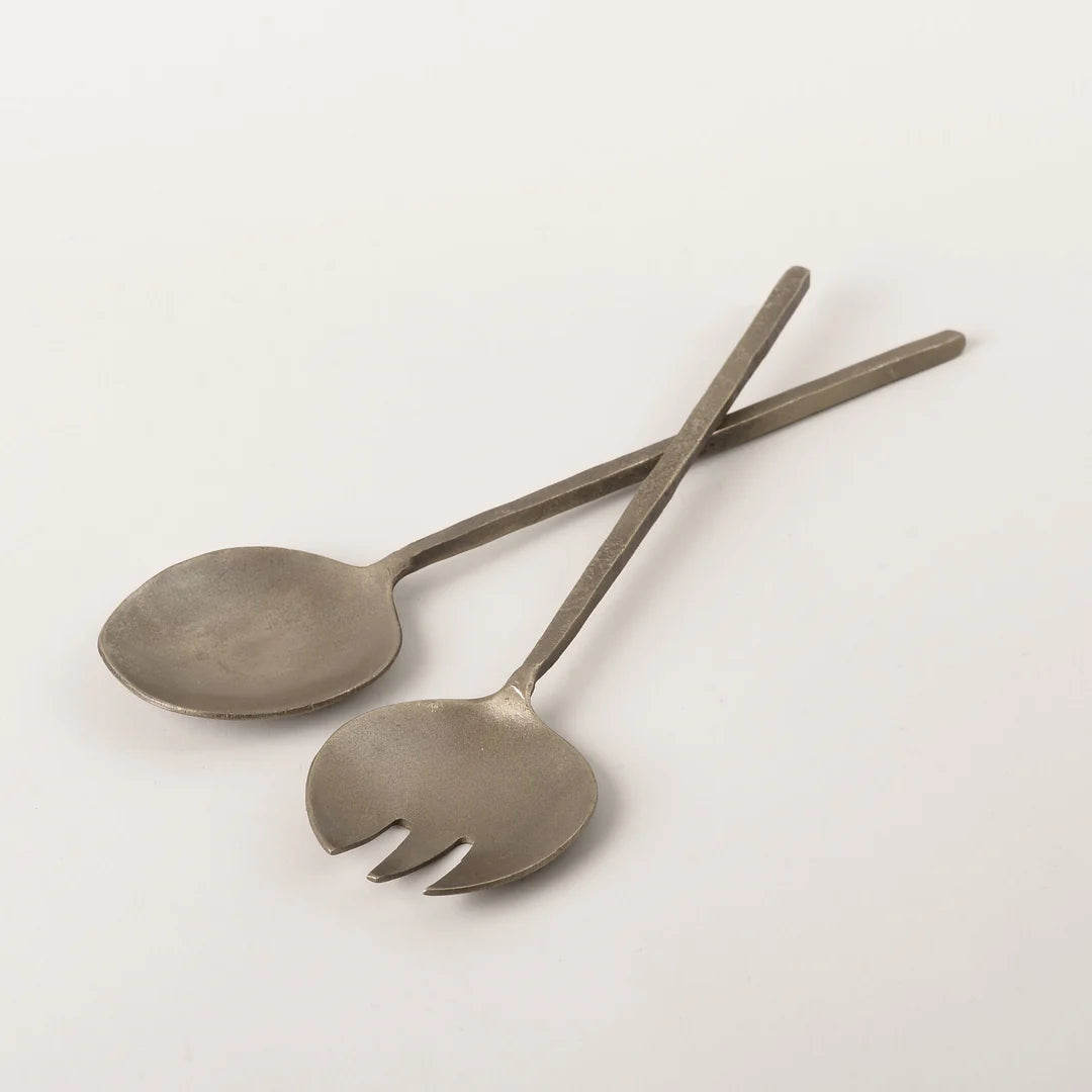 Forged Brass Salad Servers